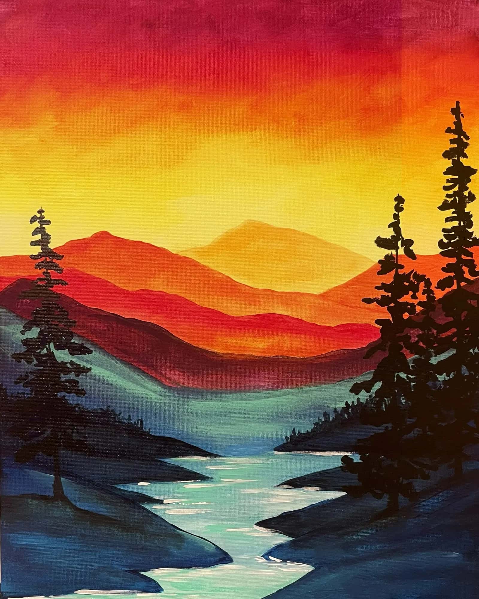 Mountains a Blaze