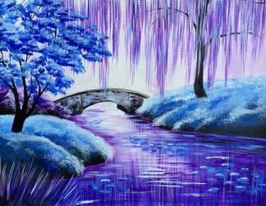 Tranquil Purple Pond