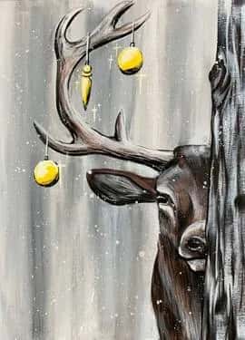 Christmas Winter Stag