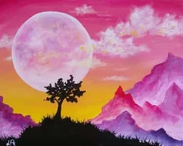 Moonlit Mountains II