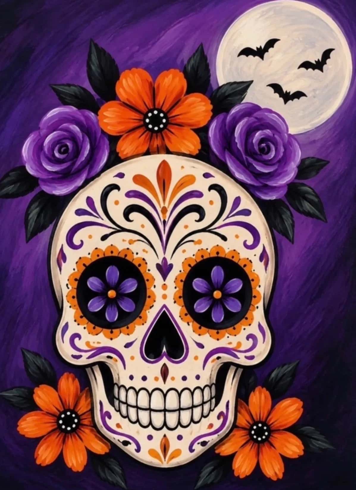 Skulls and roses 