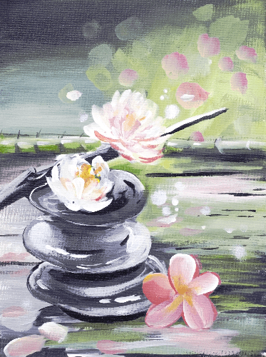 Zen Pink Flowers