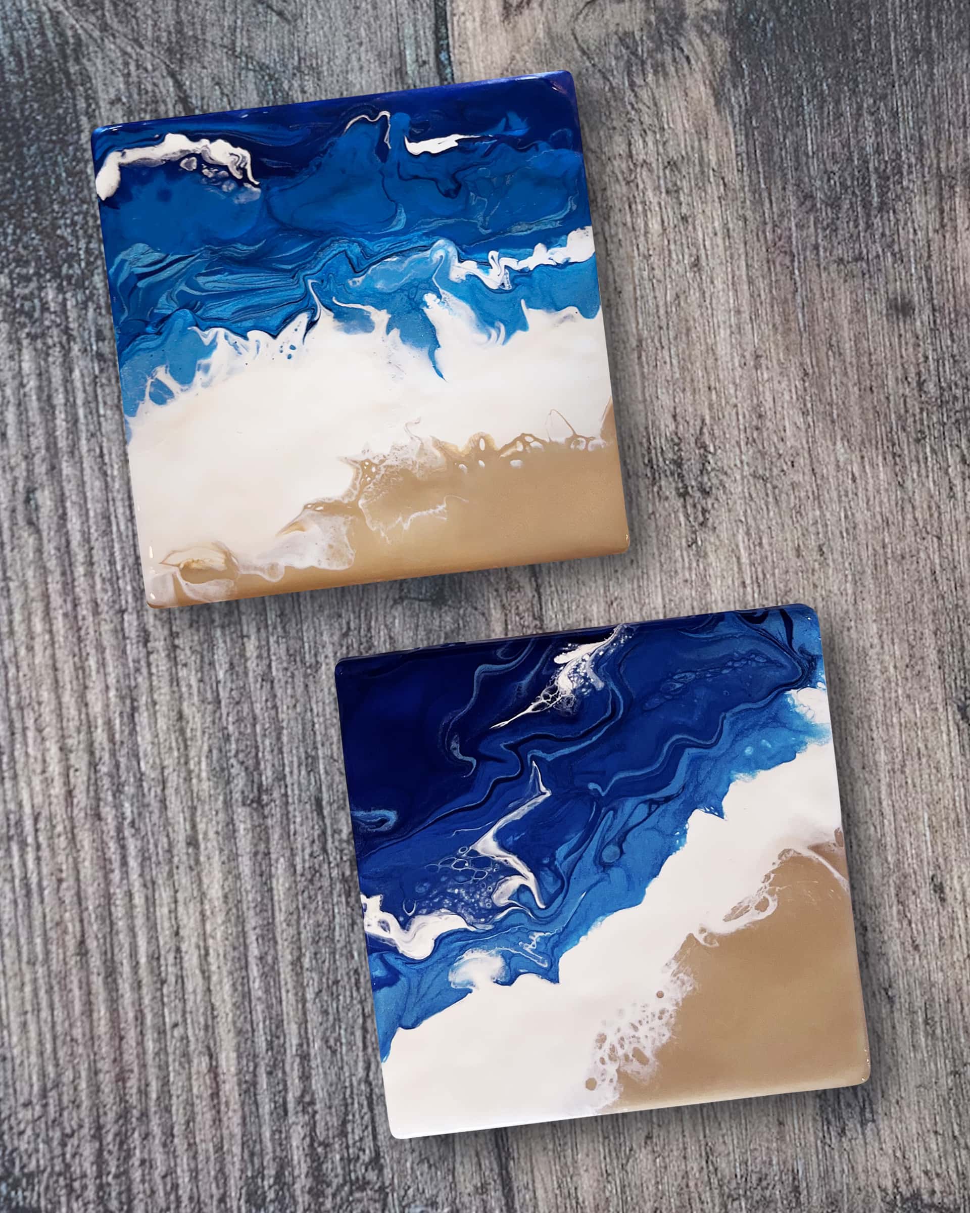 Ocean Pour Coasters
