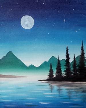 Paint and sip painting in Agassiz