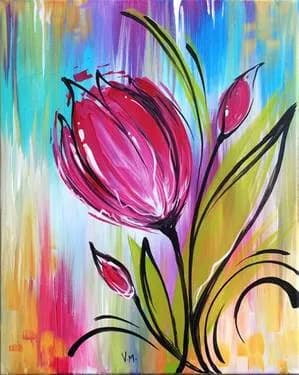 Paint and sip painting in Los Angeles