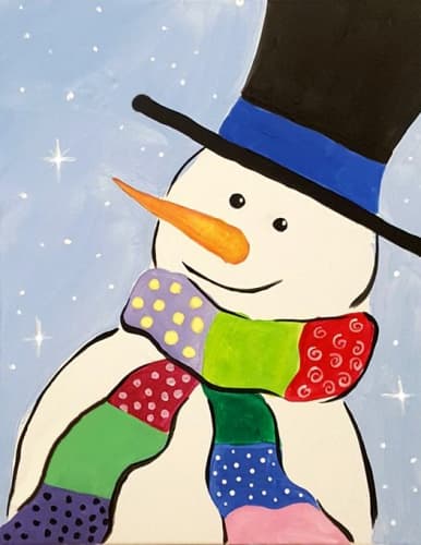 Snowman in a Scarf