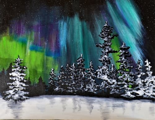 Lights Dancing in Winter