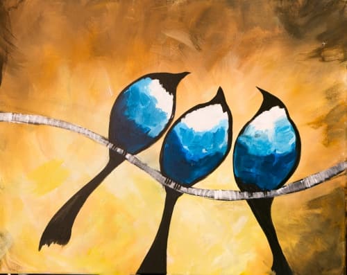 Three Birds on a Branch