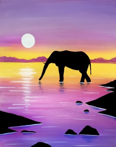 Wading Elephant