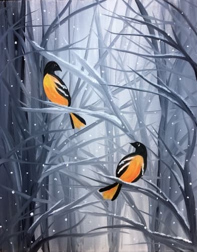 Orioles In The Snow