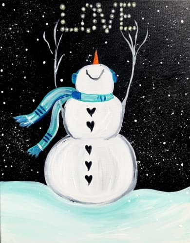 Winter Snowman Love
