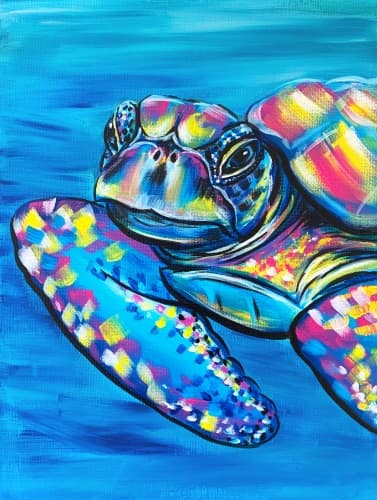 Colorful Sea Turtle