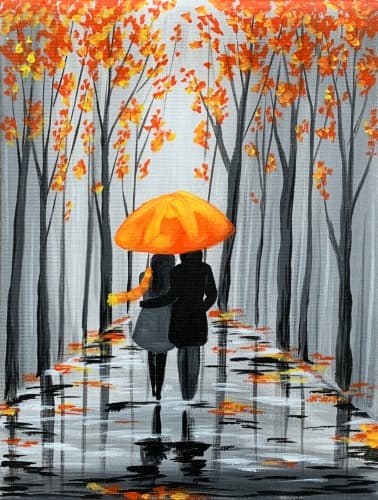 Rainy Autumn Stroll