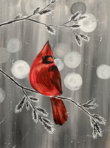 Cardinal's Winter Paradise