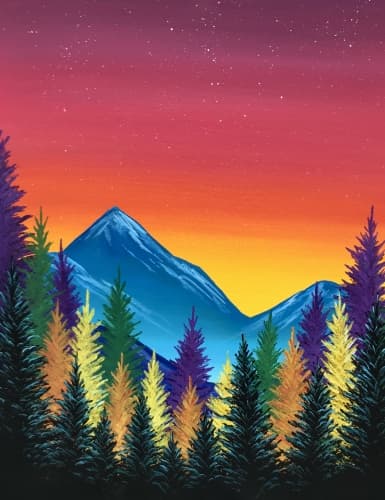 Autumn Sunset Pine