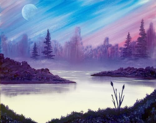 Moonrise Morning