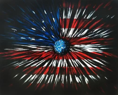 Patriotic Andromeda Painting