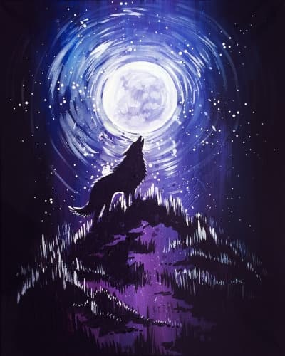 Wolf Howling At The Moon