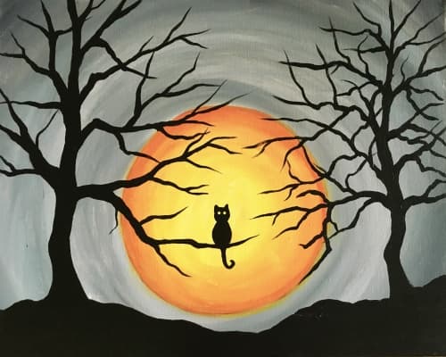 Spooky Tree Cat