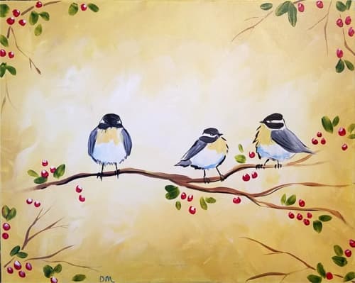 Chickadees Three