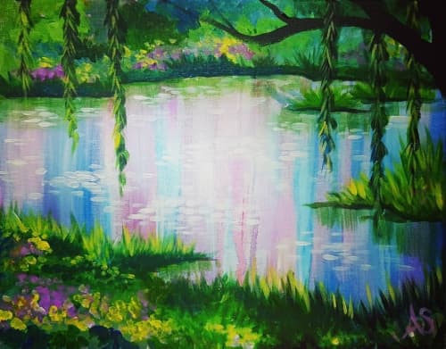 Impressionist Spring Lake