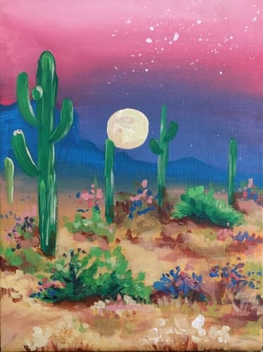 Pink Desert Nightfall