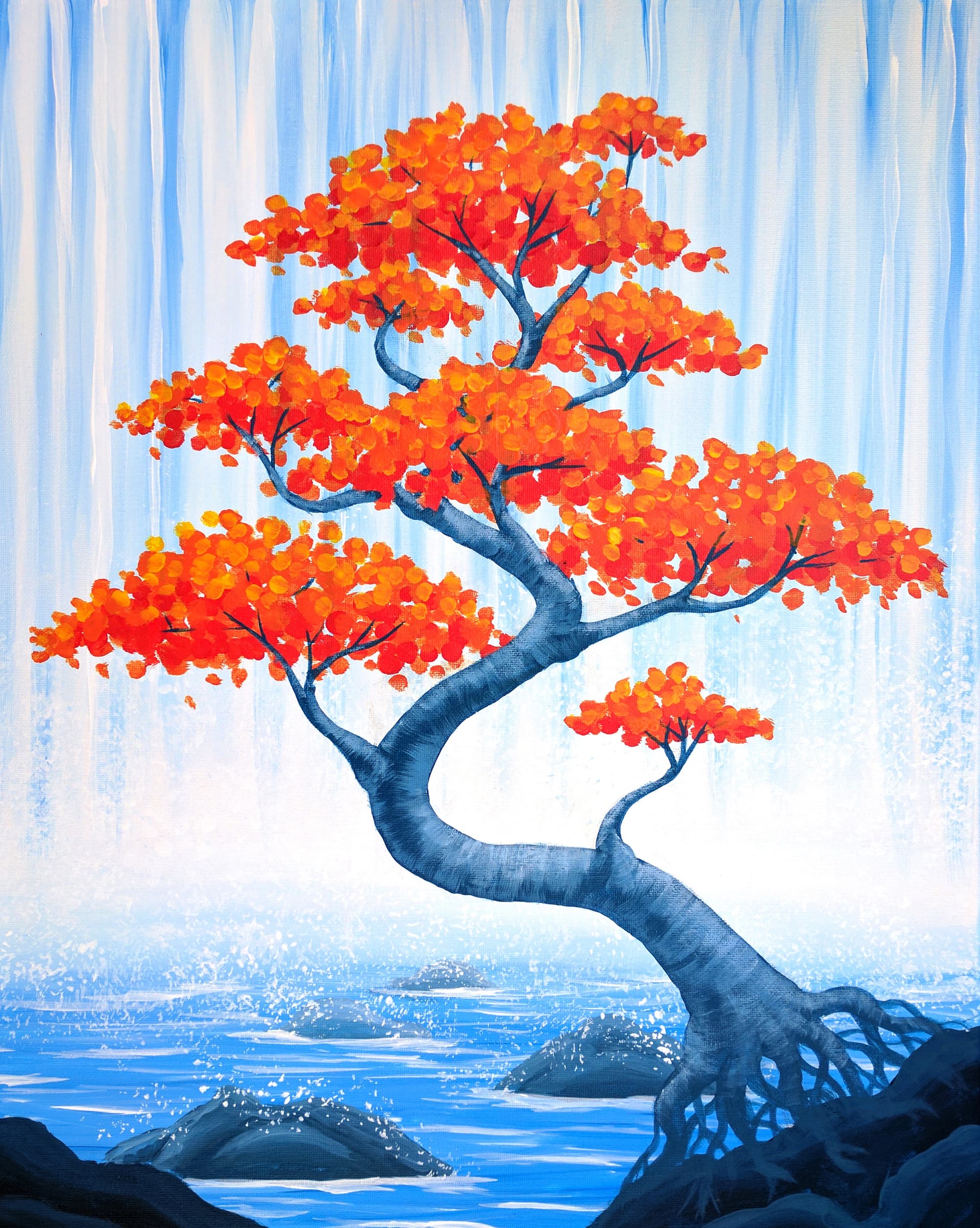 Autumn Bonsai Falls