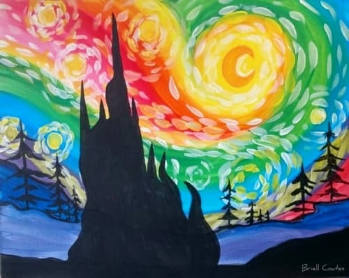 Rainbow Starry Night Delight