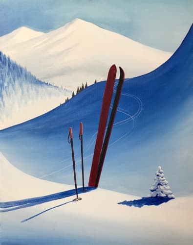 Vintage Winter Skiing