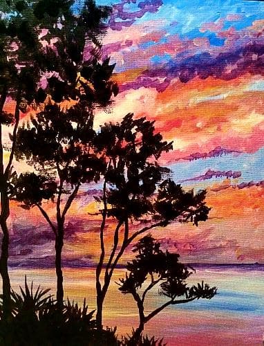 Sunset Palmettos