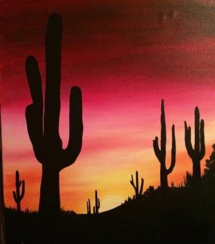 Cactus Sunset 1