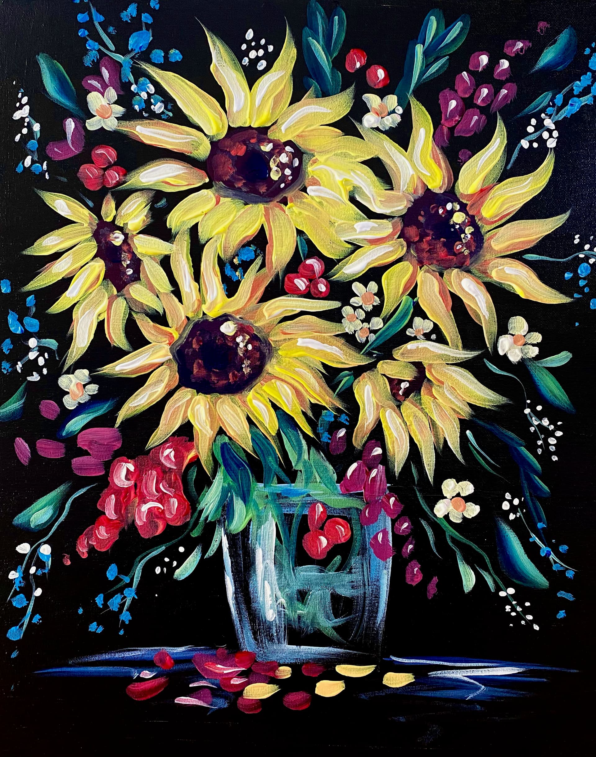 Grateful Sunflowers 