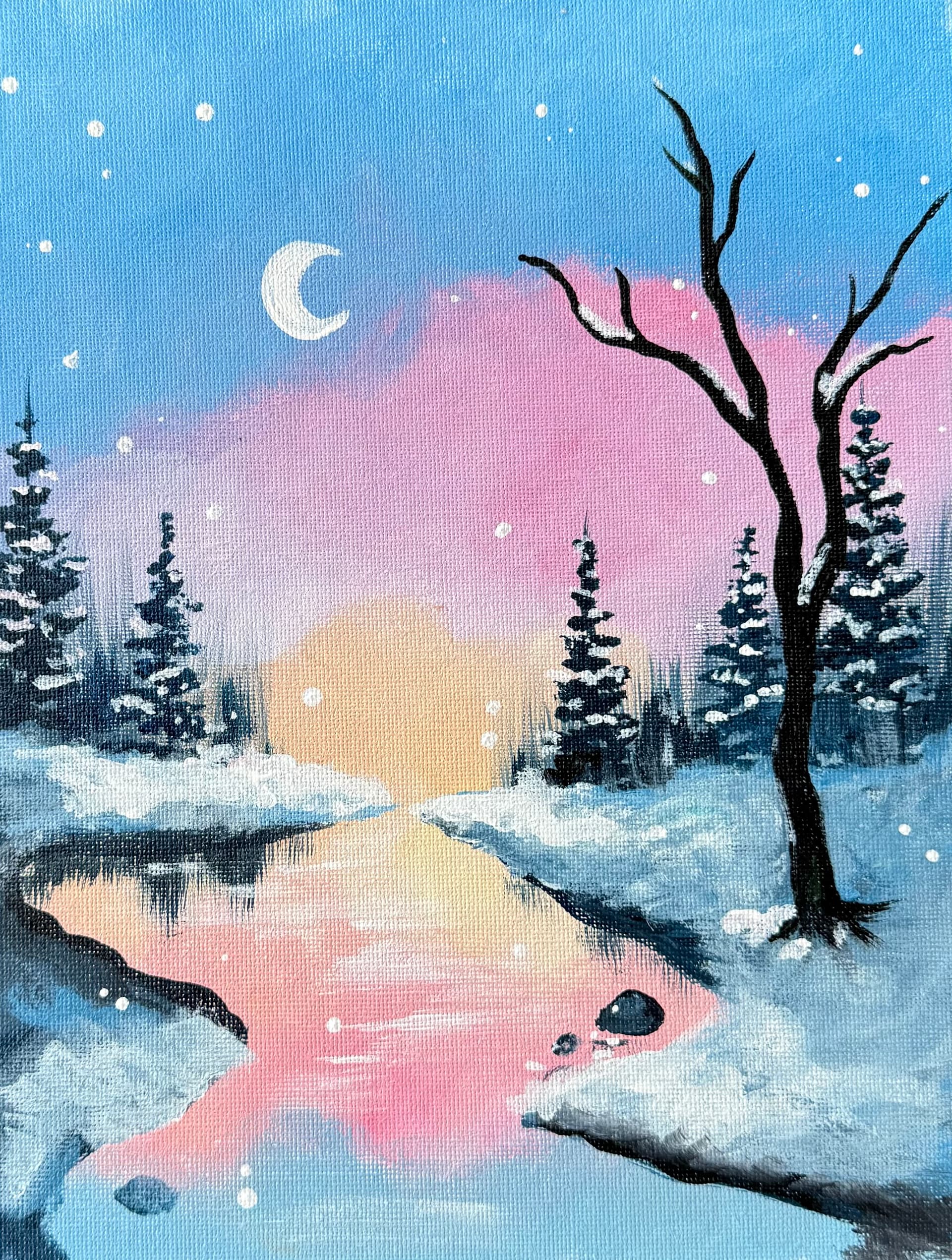 Snowy Winter Stream