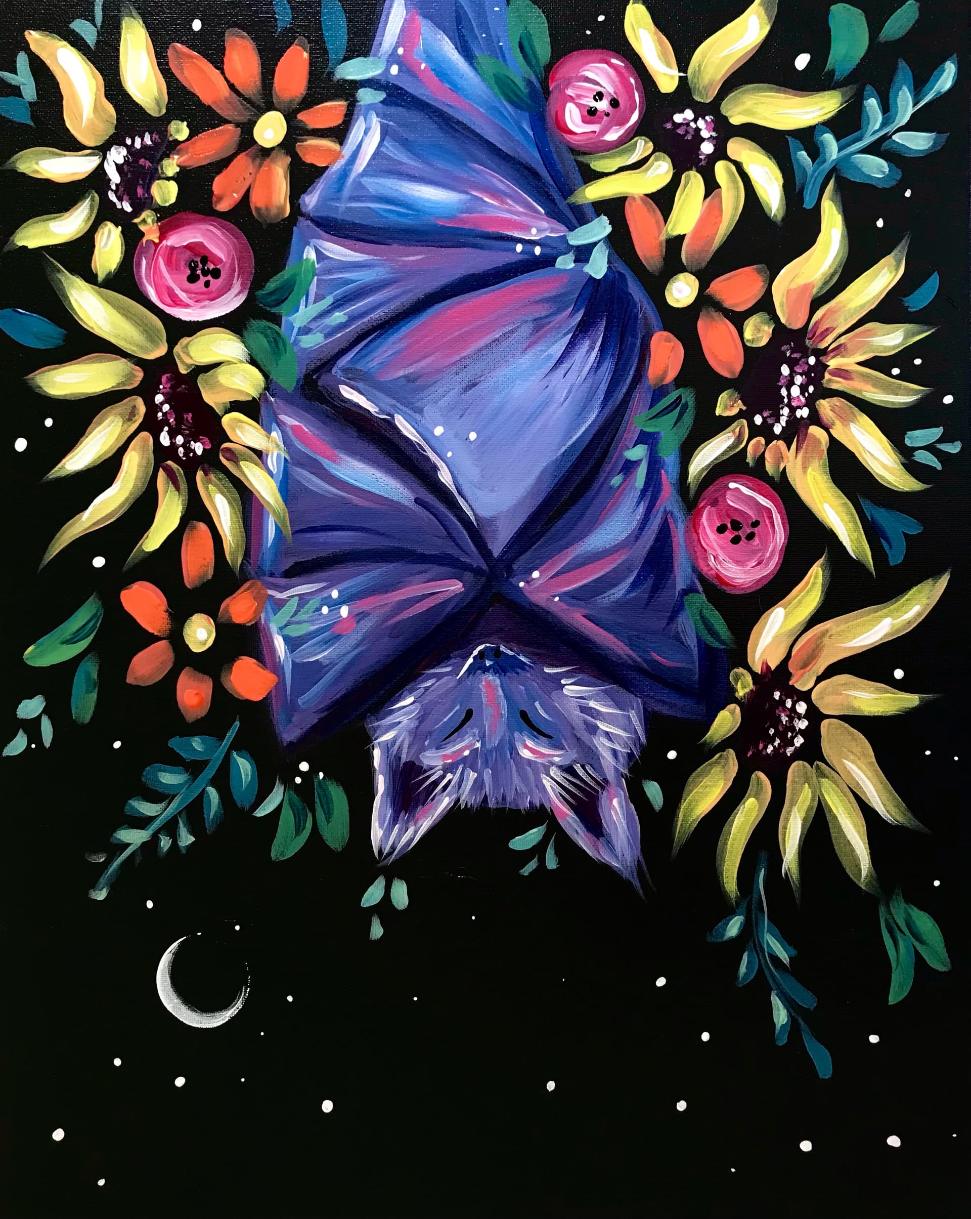 Autumn Floral Bat