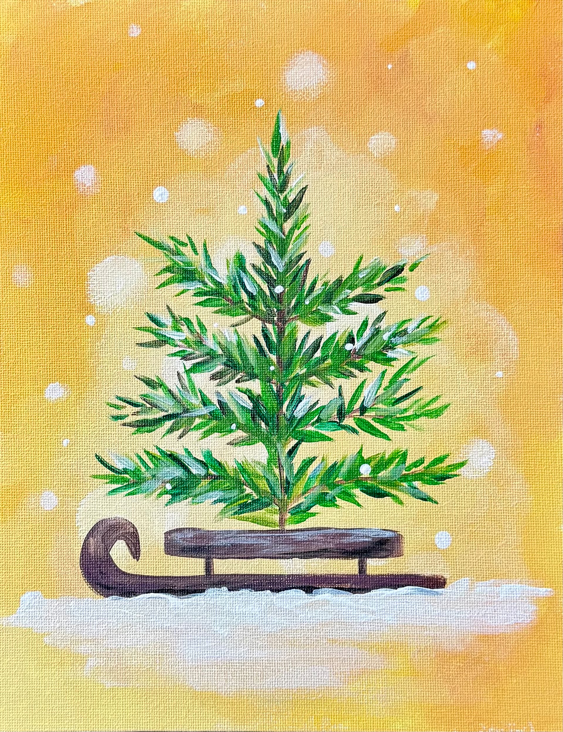 Snowy Tree Sled