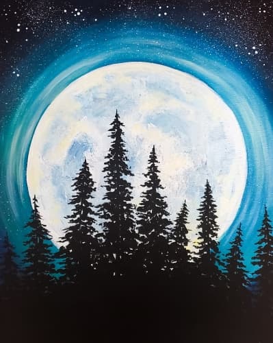 Glowing Moon Trees