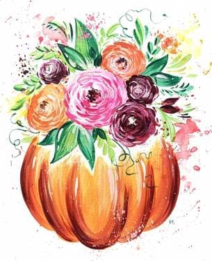 Pumpkin Flower Pot