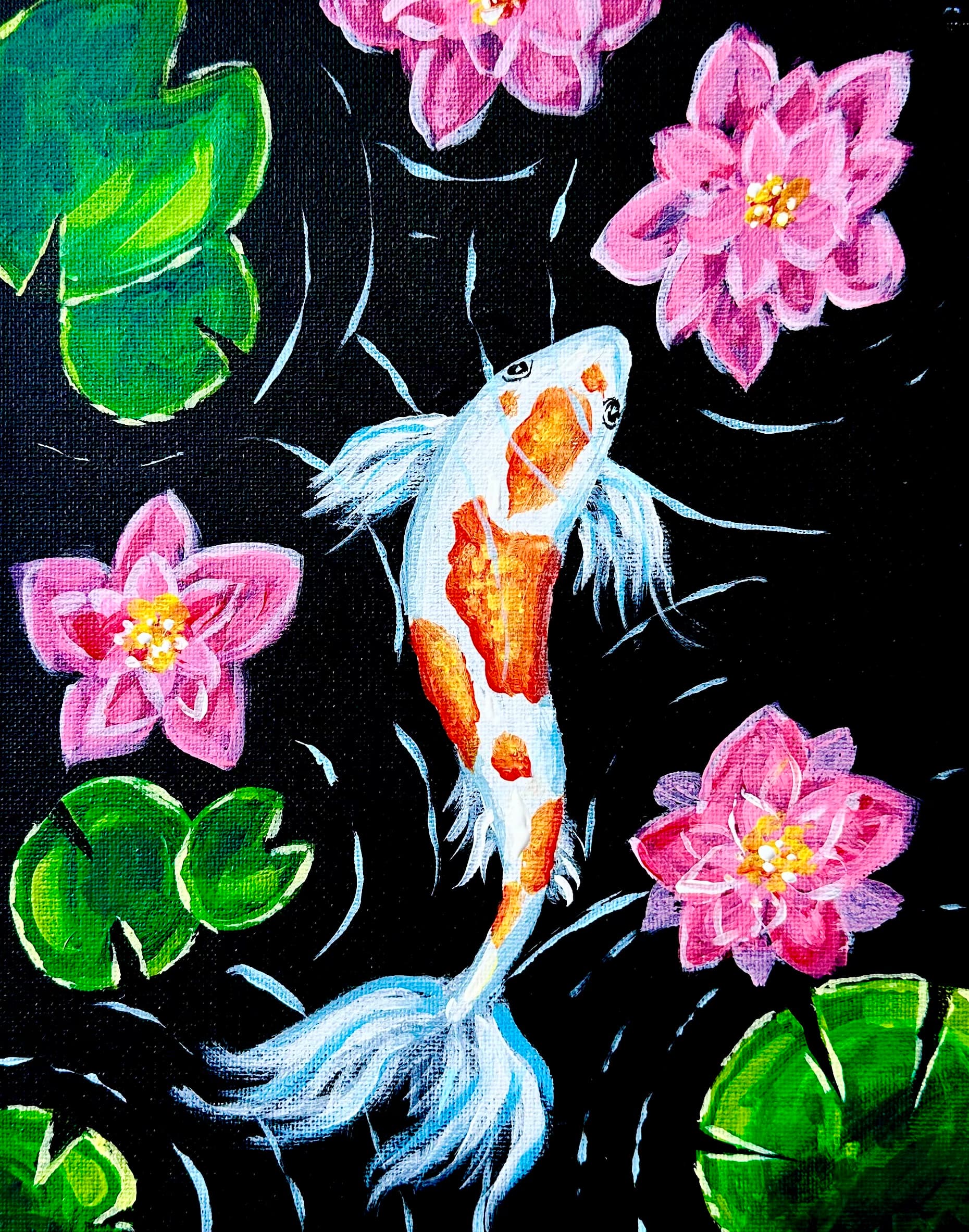 Lily Pond Koi