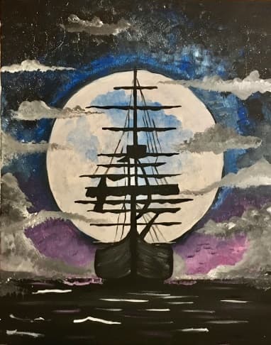 Moonlit Ghost Ship