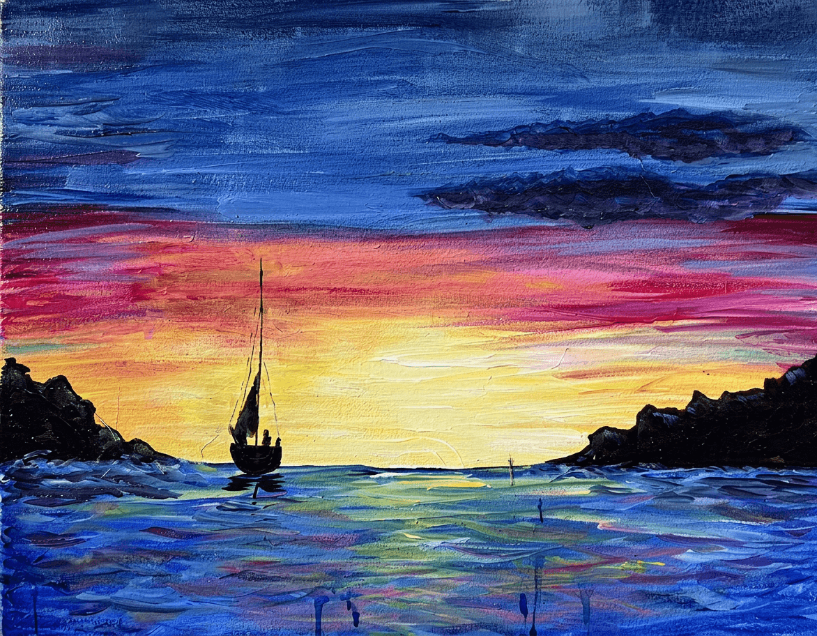 Saturday Sail Away 1 — Painting