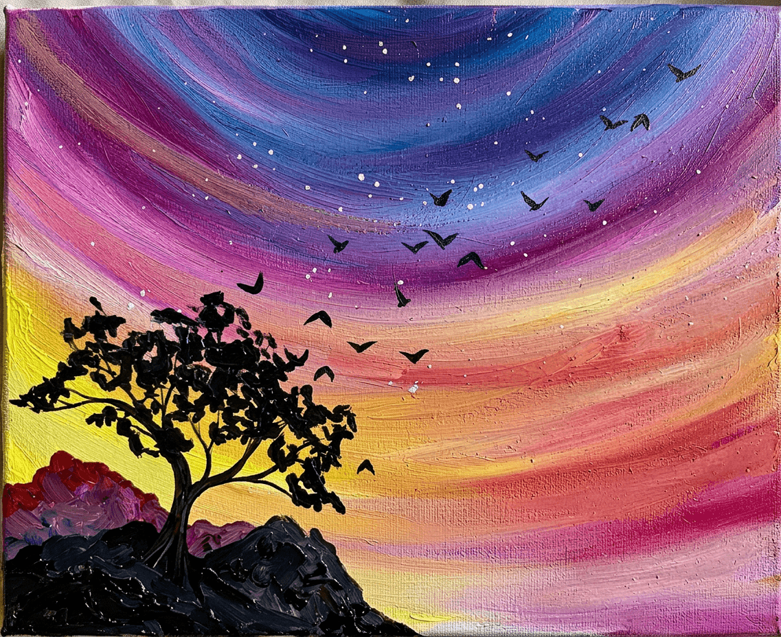 Into The Night II — Painting