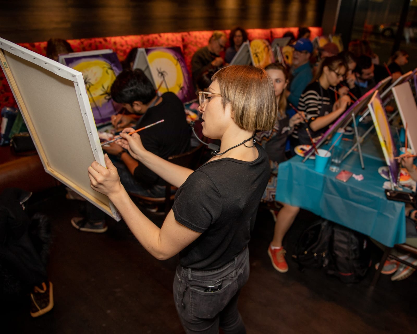 Mystic Reflections at Cineplex JUNXION Erin Mills — sample photo from a paint nite event