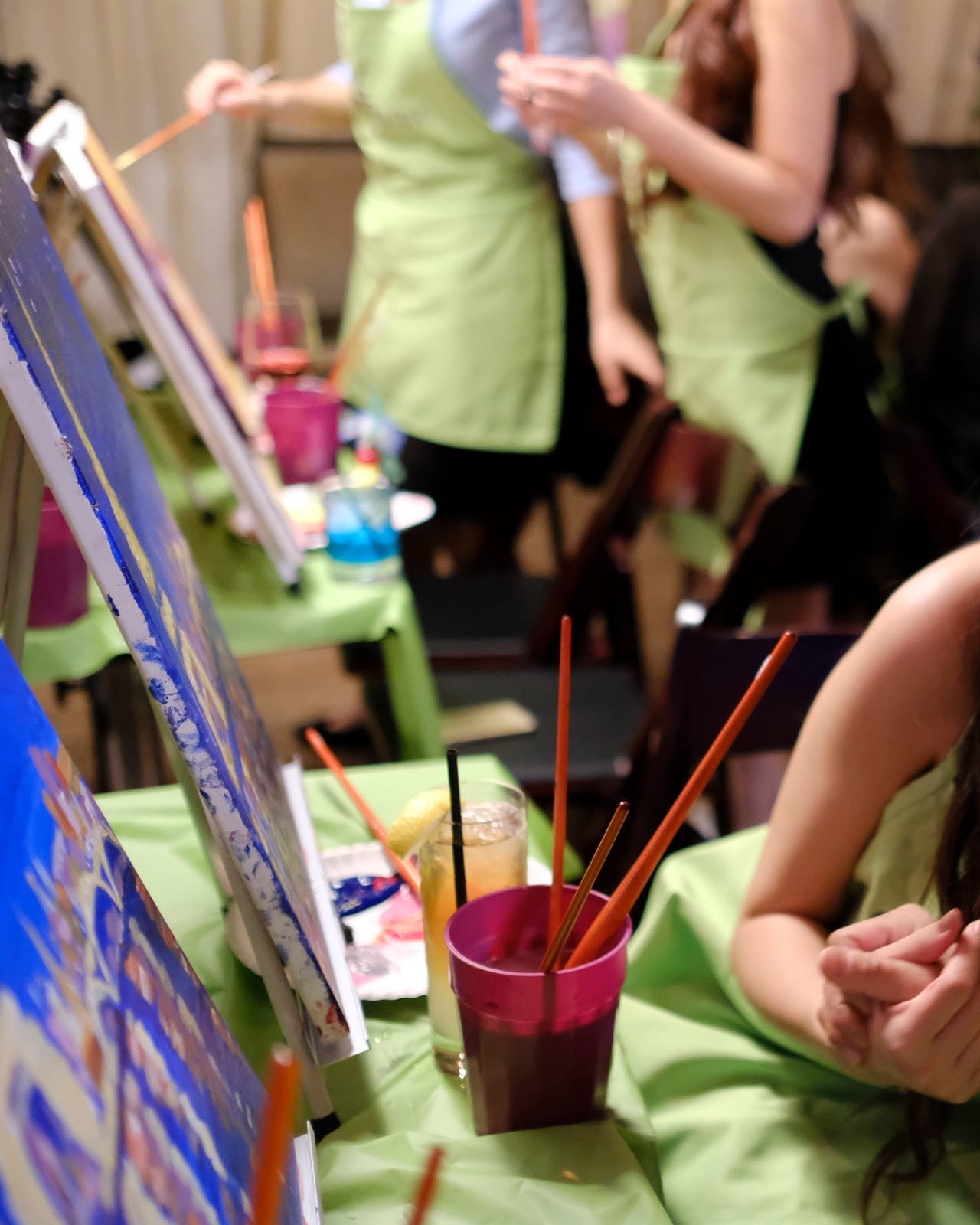 Secret Lagoon at Cineplex JUNXION Erin Mills — sample photo from a paint nite event