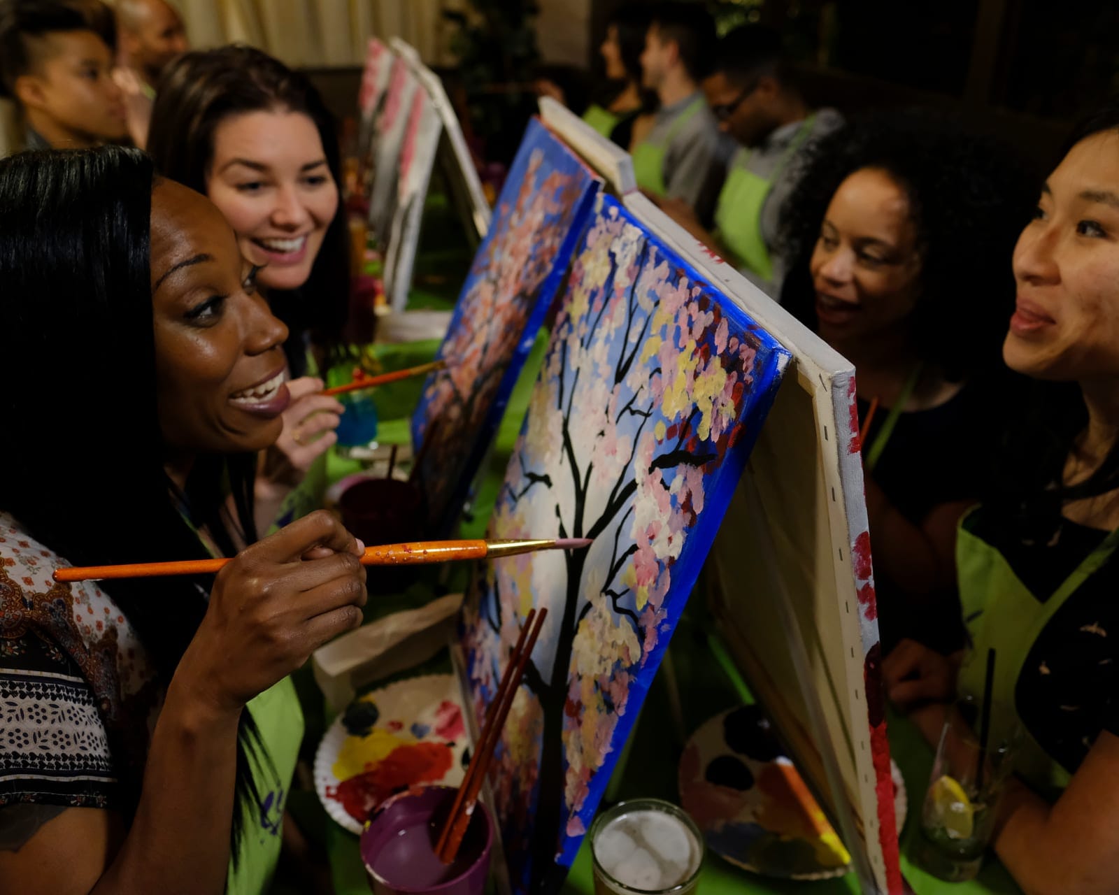 Mystic Reflections at Cineplex JUNXION Erin Mills — sample photo from a paint nite event