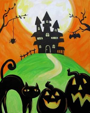 The Spooky House — Painting