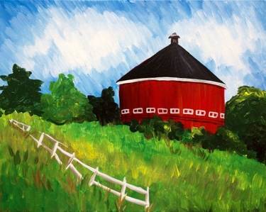 Round Barn Love at Mtn. Mike's in Santa Rosa — Painting