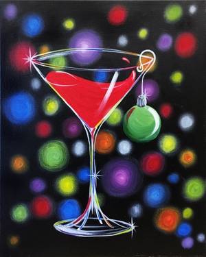 Sexy Christmas Cocktail — Painting