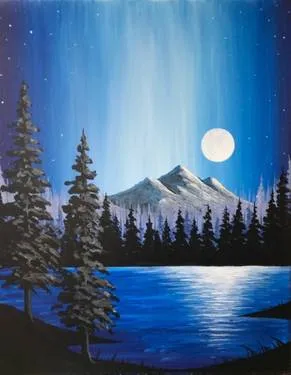 Moonlit Majesty at Saltfire Brewing Co Taphouse — Painting