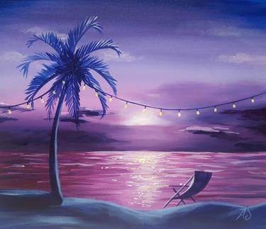Beach Garden Party — Painting