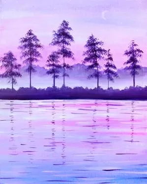 Misty Lake at The Tap - Regina — Painting